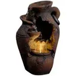 Fountain Cellar FCL004 Old Fashion Pot Outdoor Fountain with Led Light