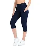 Nirlon Capri Leggings with Pockets - Capri Leggings with Pockets for Women Breathable High Waisted Capri Leggings for Women