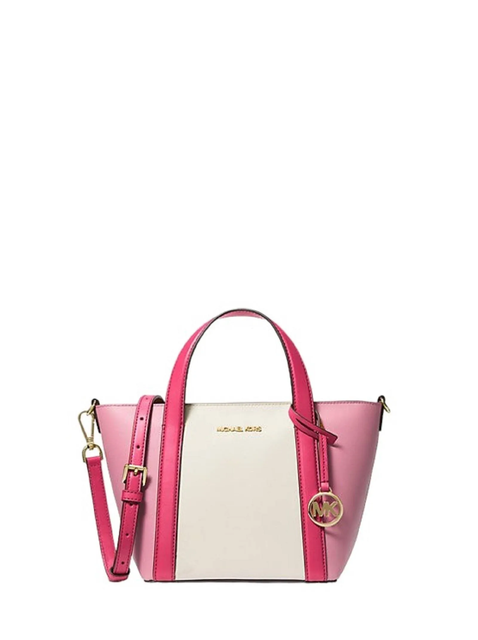 Michael Kors Pratt Small Tote Handle Crossbody Bag (Electric Pink)