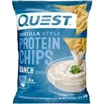 Quest Protein Chips, Ranch Flavor, Tortilla Style - 1.1 oz