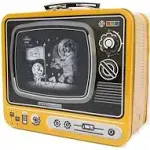 New Retro lenticular Screen TV Lunch Box Novelty Tin Lunch Box by Suck UK