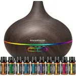 InnoGear Aromatherapy Diffuser & 10 Essential Oils Set, 400ml Diffuser Ultrasonic Diffuser Cool Mist Humidifier with 4 Timers 7