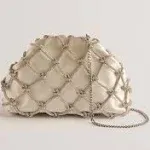 Ted Baker Kylar Crystal Clutch Bag, Natural Ivory