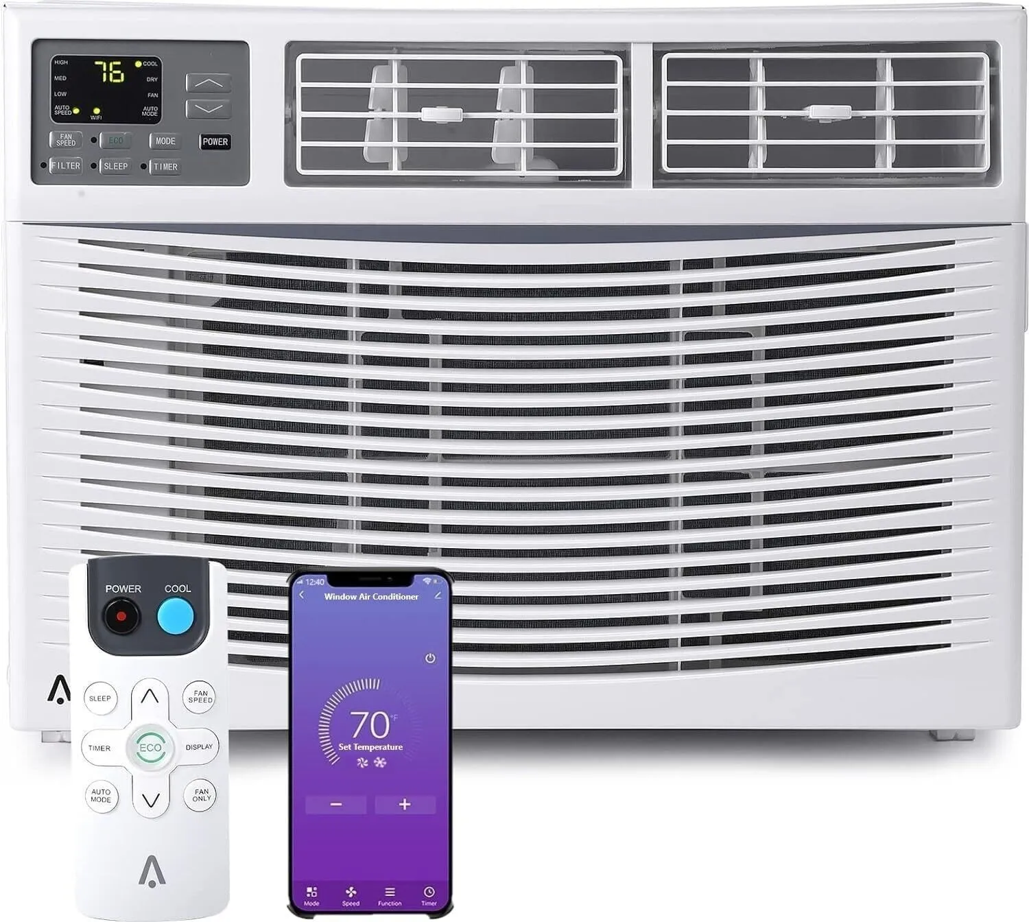 10000Btus Window Air Conditioner W/ Smart App Control &amp; Dehumidificati<wbr/>on 3 Speed