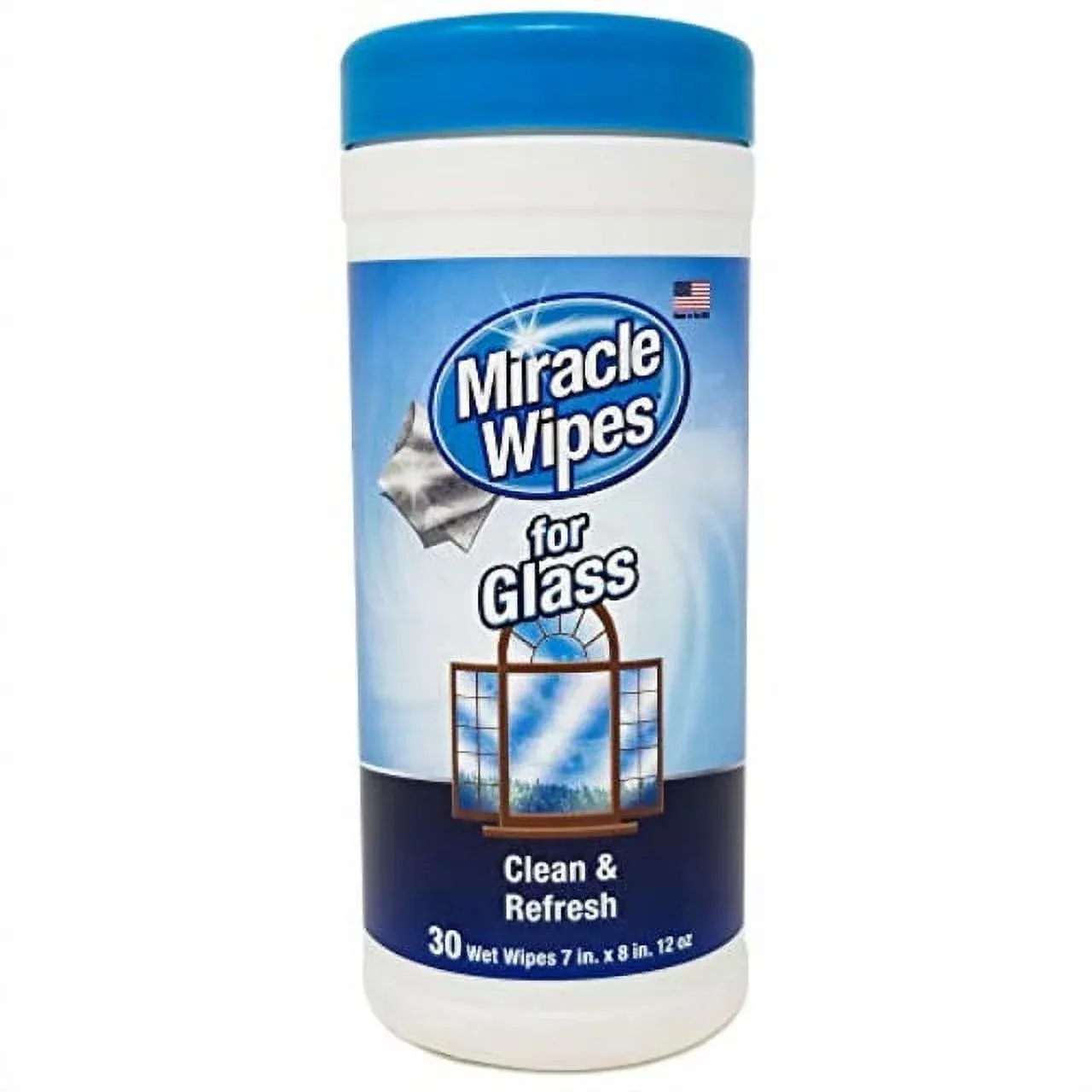 MiracleWipes Disposable Cleaning Wipes for Glass