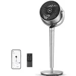 Dreo Pedestal Fan with Smart Control, 43'' Inches, 150°+120° Omni-Directional Oscillating Quiet Fans for Bedroom, 110ft Circulator Fan