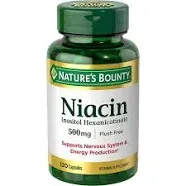 Nature's Bounty Niacin 500 mg (120 x 0.04 oz)