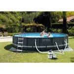 Intex 26325EH 16Ft x 48In XTR Frame Above Ground Pool Set w/ Pump (For Parts)