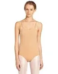 Capezio Camisole Leotard w/ Adjustable Straps - Medium - Light Suntan