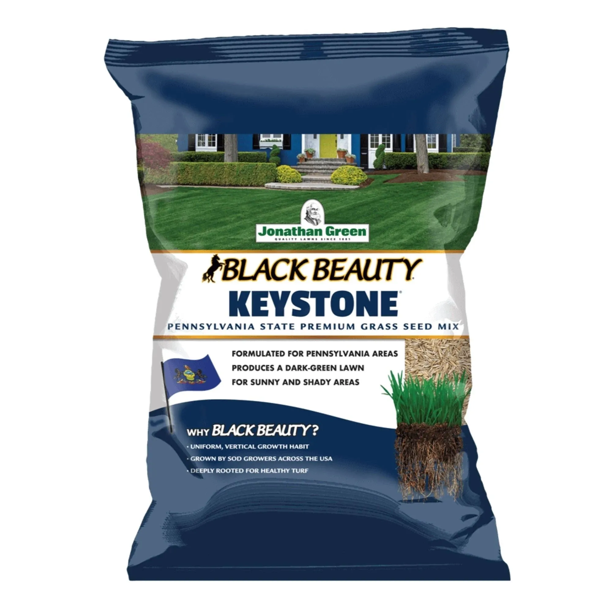 Jonathan Green 10361 Black Beauty Keystone Grass Seed Mix, 7 Pound Bag