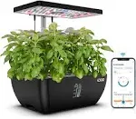 iDOO Indoor Garden Hydroponics Growing System 12Pods WiFi Smart Garden Plant ...