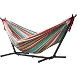 Free Standing Hammock Chair Two Person Hammock Stand Camping Swinging Chair Outdoor Hanging Bed Canvas - Buy Hammock With Stand Product on Alibaba.com