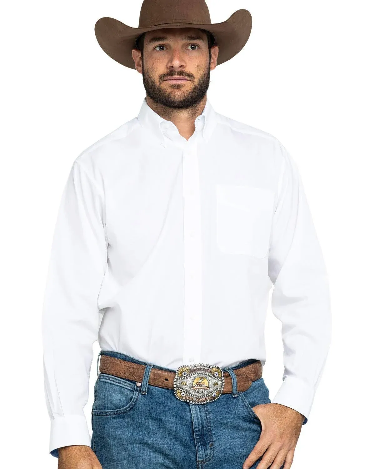 Ariat Men's Wrinkle-Free Solid Shirt White L