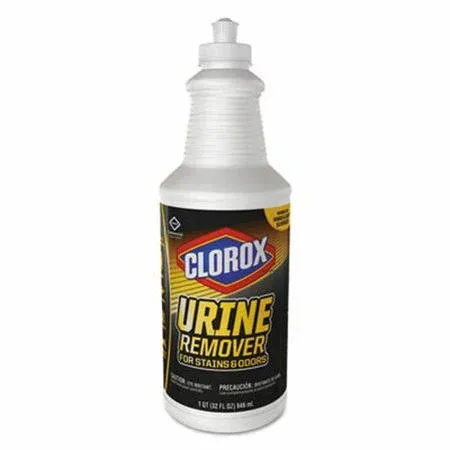 Clorox Urine Remover for Stains and Odors, 32 oz Pull Top Bottle, 6/Carton