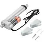 VEVOR Linear Actuator 12V, 4 Inch High Load 330lbs/1500N Linear Actuator, 0.19"/s Linear Motion Actuator with Mounting Bracket and IP54 Protection