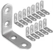 50 Pack Stainless Steel 90 Degree Angle L Shaped Bracket 40mm x 40mm x 16mmCorner Brace Joint Bracket Fastener