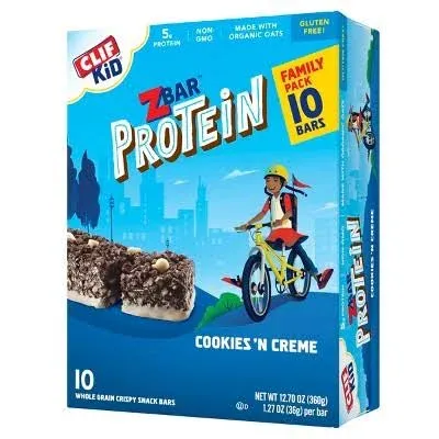 Clif Zbar Protein Cookies 'n Creme Snack Bars