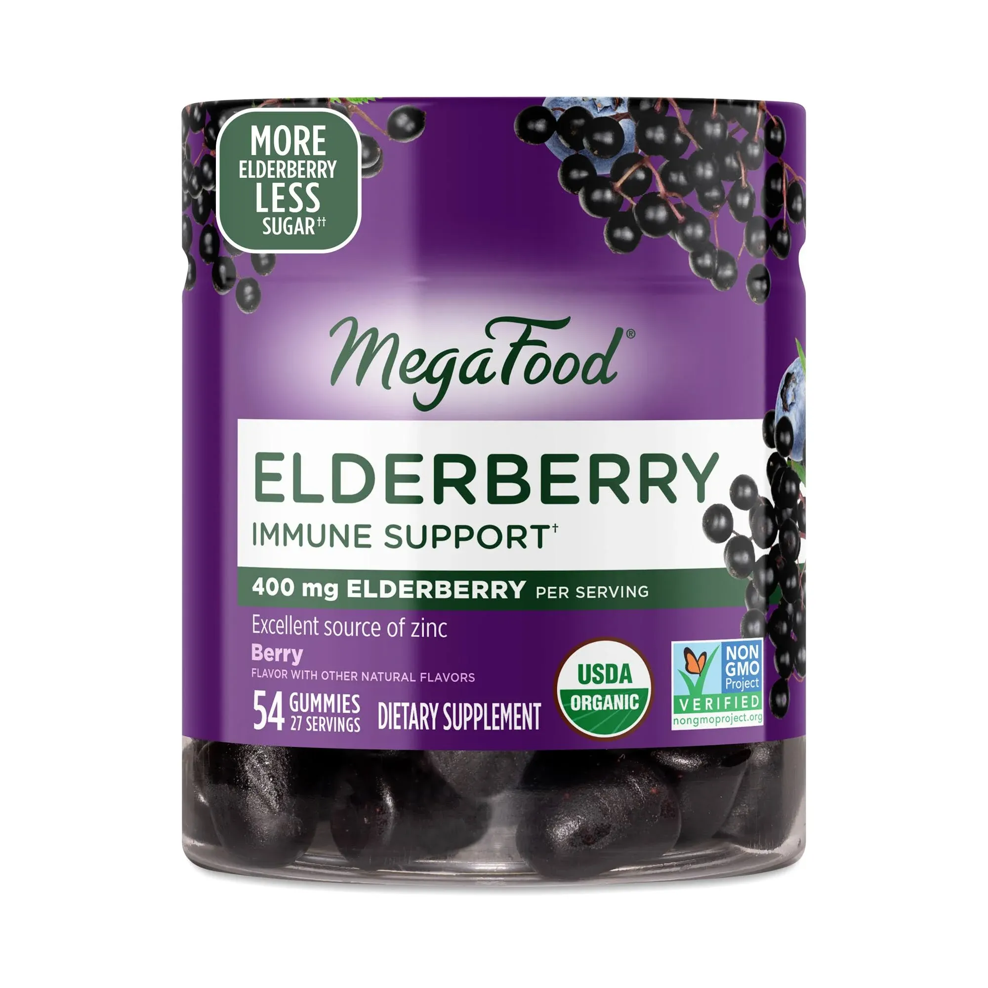 MegaFood - Elderberry Immune Support - 54 Gummies