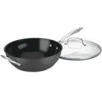 Cuisinart GG26-30H GreenGourmet Hard-Anodized Nonstick Stir-Fry Wok with Glass Cover 12-Inch