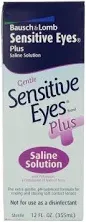 Bausch & Lomb Sensitive Eyes Plus Saline Solution - 12 oz bottle