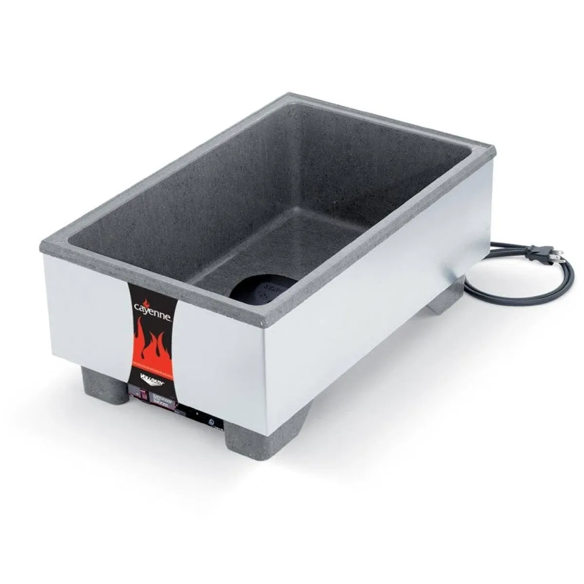 Vollrath 72020 13-3/4"x21-3/4"x9" Cayenne Full Size Heat'N Serve Full Size Rethermalizer - 120 Volts, 1000 Watts