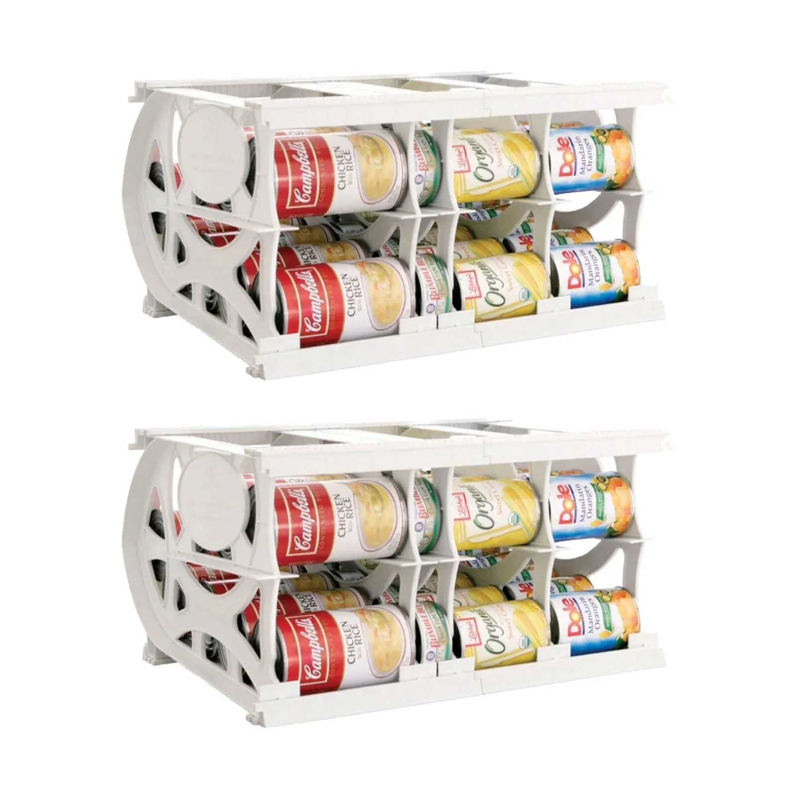 Shelf RELIANCE Cansolidator 40 Can Canned Food & Soda Storage, USA Made (2 Pack)