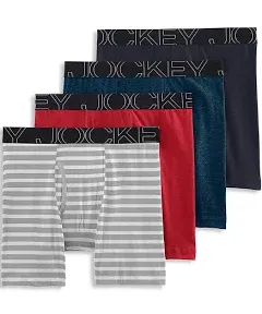 Jockey Men's Underwear ActiveBlend 7" Midway Brief 4 Pack