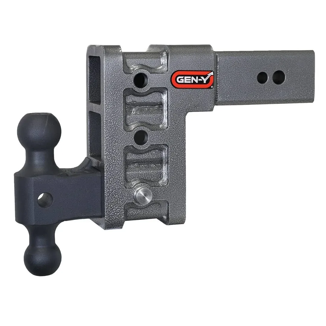 GEN-Y Hitch GH-1713 MEGA-DUTY 3" Shank 6" Drop 3.5K TW 32K Hitch & GH-0161 Dual-Ball