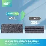 HOMEXCEL Microfiber Cleaning Cloth Grey 12 Pack Premium Microfiber Towels for...