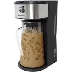 West Bend Iced Coffee and Iced Tea Maker with Infusion Tube, 2.75 qt. Capacity, in Black (it500-w)