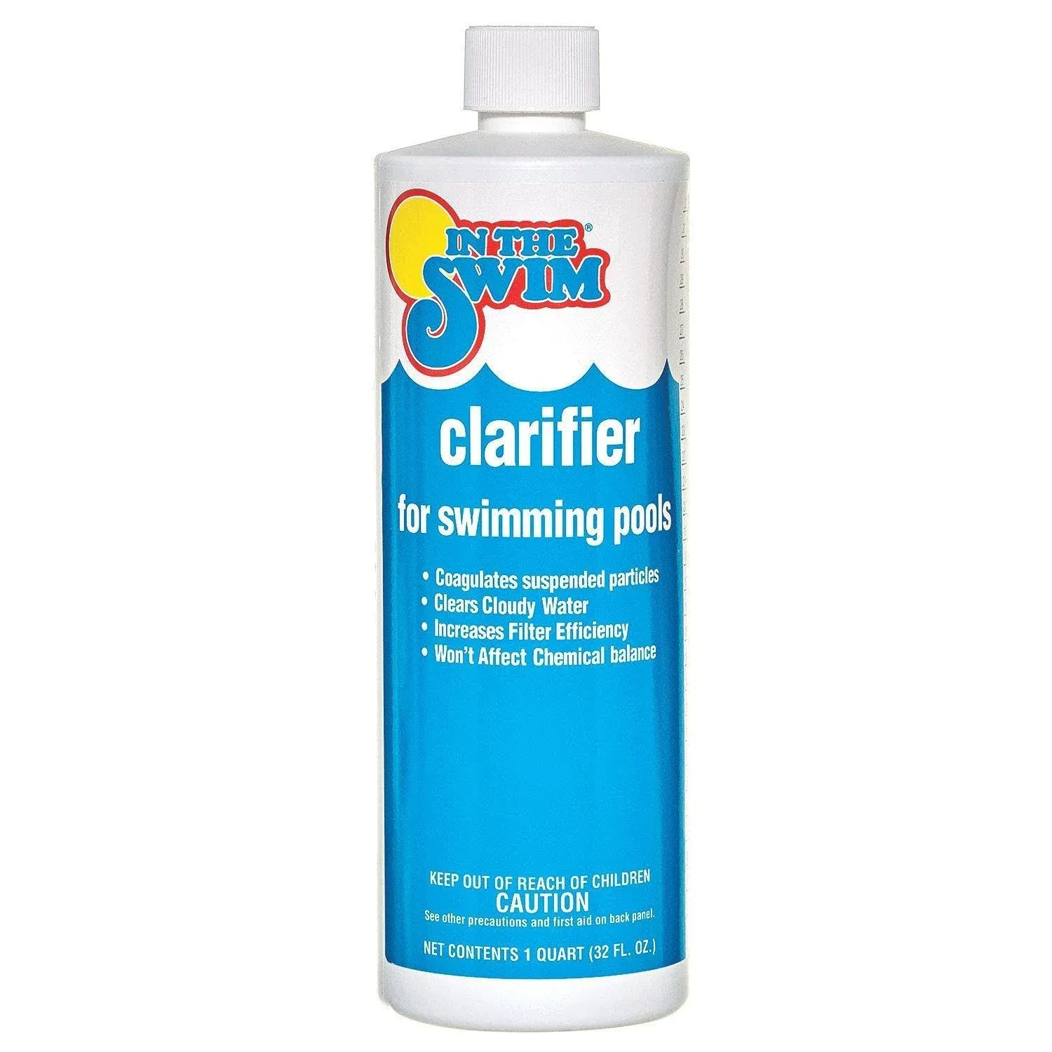 in The Swim Clarifier for Above Ground and Inground Swimming Pools - Coagulates Debris to Clear Swimming Pool Water - Increases Filter Efficiency - 1