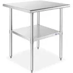 GRIDMANN NSF 30 in. x 24 in. Stainless Steel Commercial Kitchen Prep & Work Table