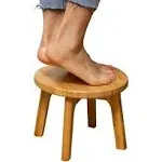 GOBAM Bamboo Step Stool, 7.3 inches - Sturdy Foot Stool for Adults, Kids Stool,