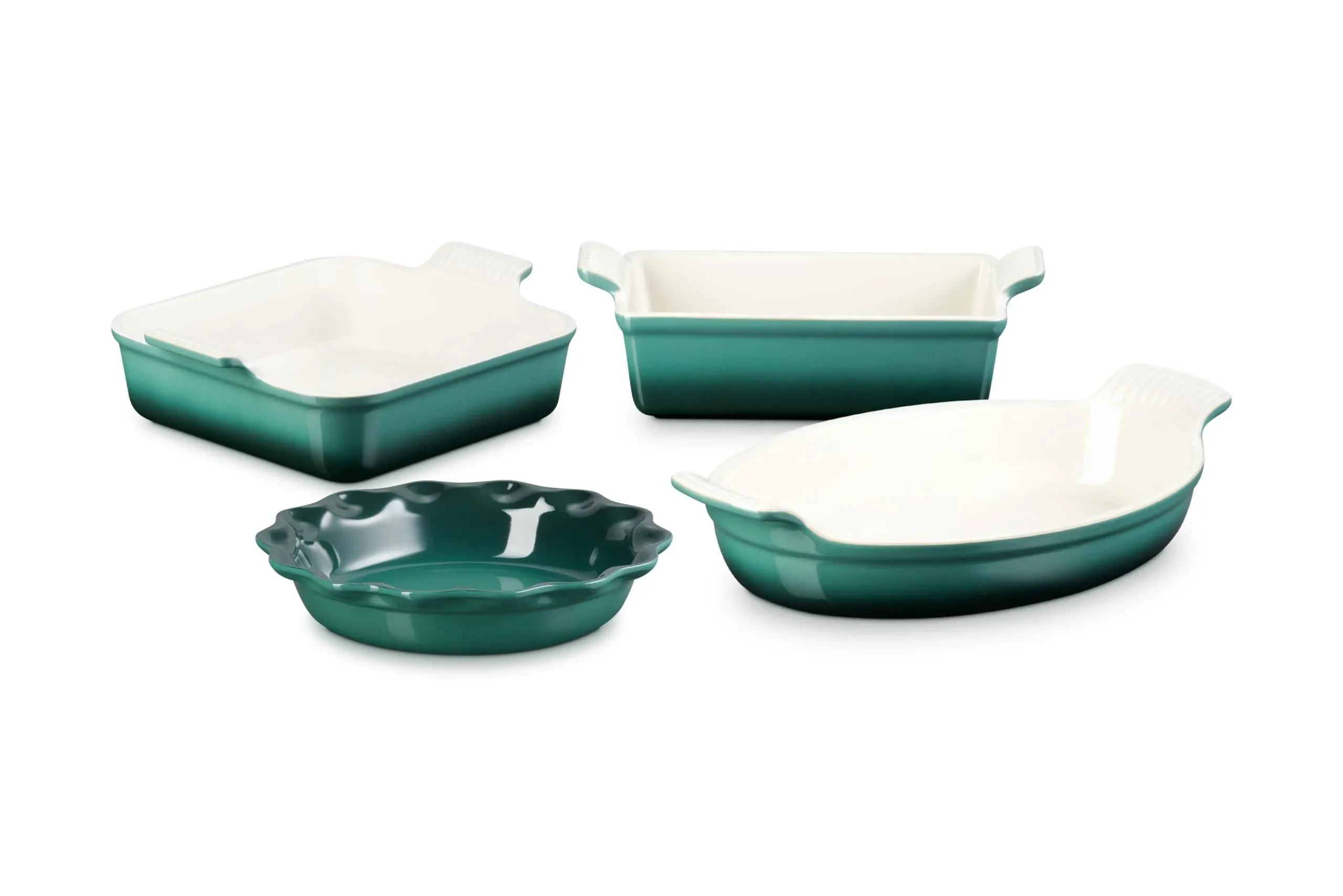 Le Creuset Heritage 4-Piece Stoneware Bakeware Set | Oyster