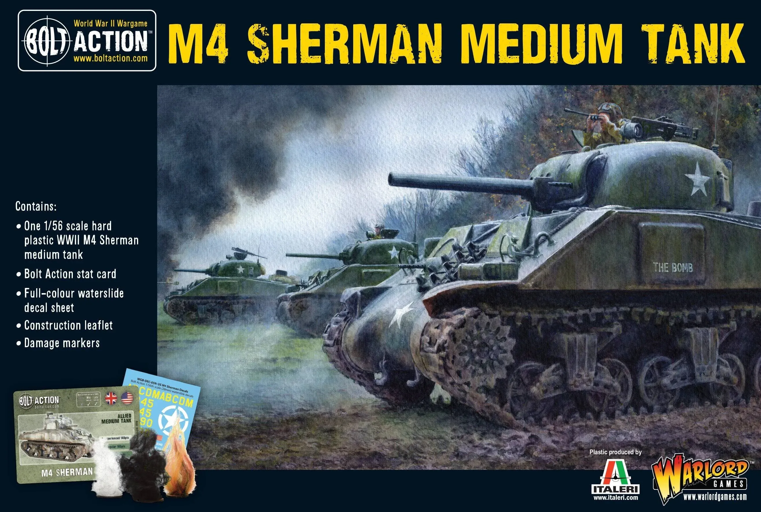 M4 Sherman Medium Tank - USA/British (Bolt Action)