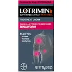 Lotrimin AF Antifungal Cream for Ringworm, 0.42 oz