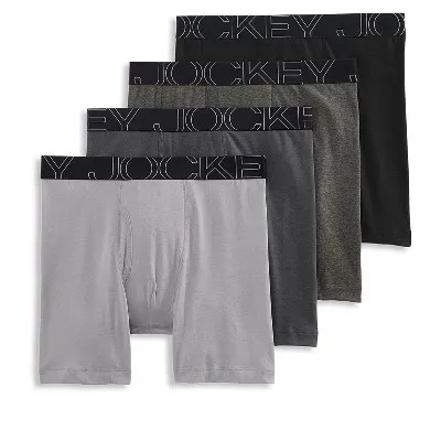 Jockey Men's ActiveBlend 7" Midway Brief - 4 Pack