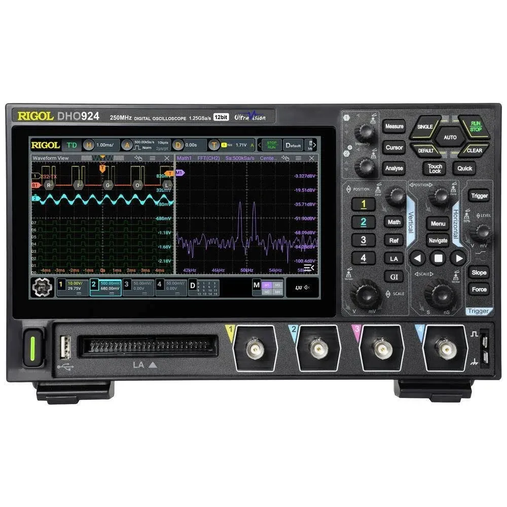 Oscilloscope Digital RIGOL DHO914S 4-Channel 1.25 GSa/s 125 MHz, Bode Plot/AFG