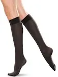 Therafirm Light Knee High Stockings 10-15 mmHg, Medium / Black