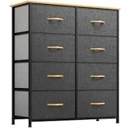 YITAHOME Dresser with 8 Drawers Fabric Storage Tower Organizer Unit for Room