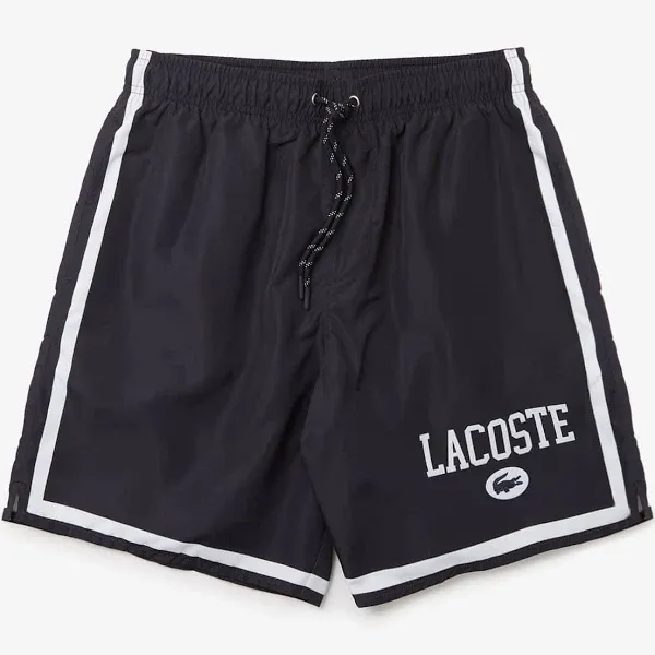 "Men's Logo Printed Swim Trunks"