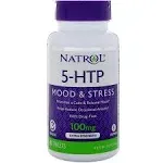 Natrol 5-HTP, Mood & Stress, Extra Strength, 100 mg, Tablets - 45 tablets