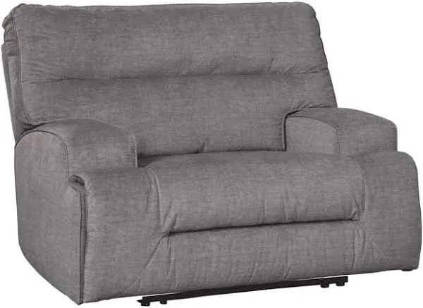 Coombs Charcoal Wide Seat Power Recliner