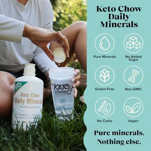 Keto Chow Daily Minerals, Size: 32 oz (64 Servings)