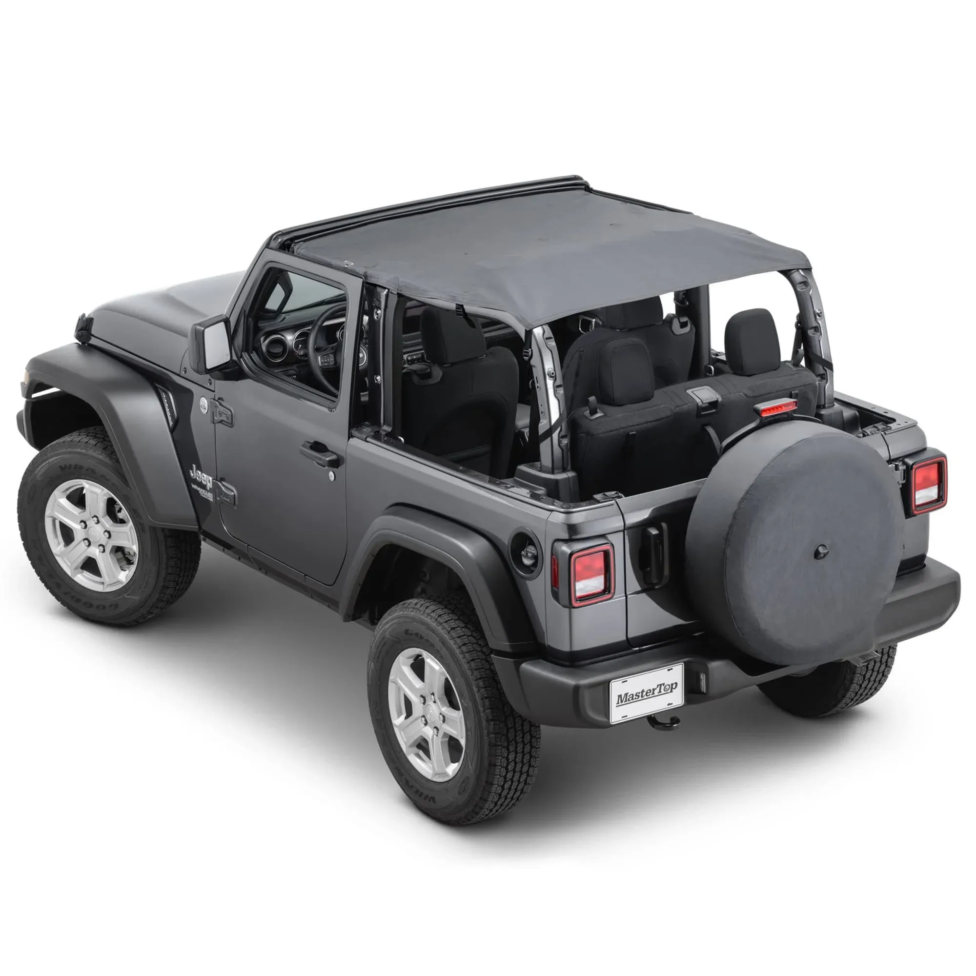 MasterTop Black Diamond Bimini Top Plus Jeep Wrangler JL 2-Door 2018-2021