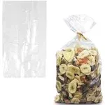 100 Pack Clear Plastic Gusseted Bags 6" x 4" x 15" Side Gusset Bags 2 Mil