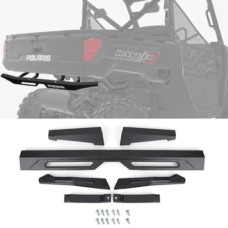 SAUTVS Ranger XP 1000 Rear Bumper, Rear Brush Guard Protector for 2018-23