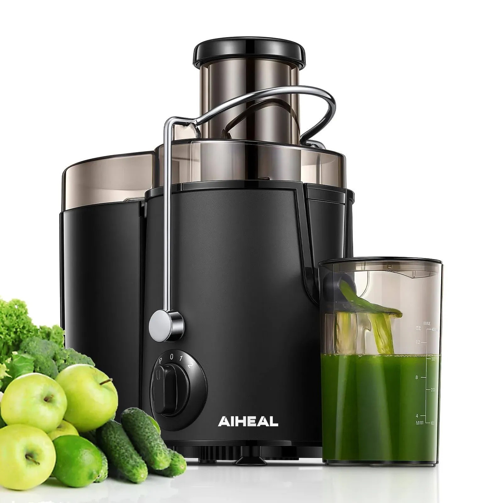 Juicer Machines, Aiheal Juicer Vegetable and Fruit Easy to Clean, Centrifugal ...