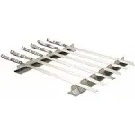 Mtoye Steven Raichlen Stainless Kabob Rack with Flat Skewers