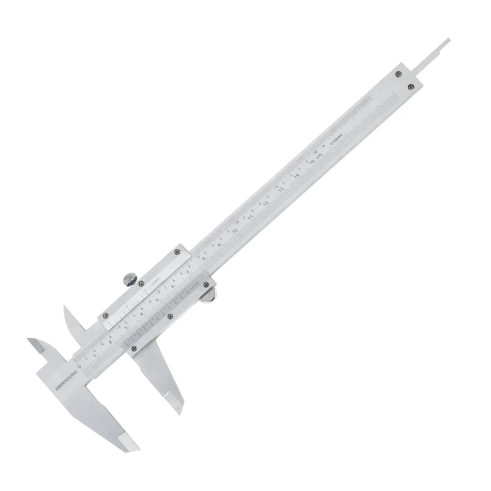 Vernier Caliper Calipers Measuring Tool Micrometer Carbon Steel Inch/Metric 0-6&quot;Range 1/128 Inch Dual Reading Scale Professional High Accuracy Metal